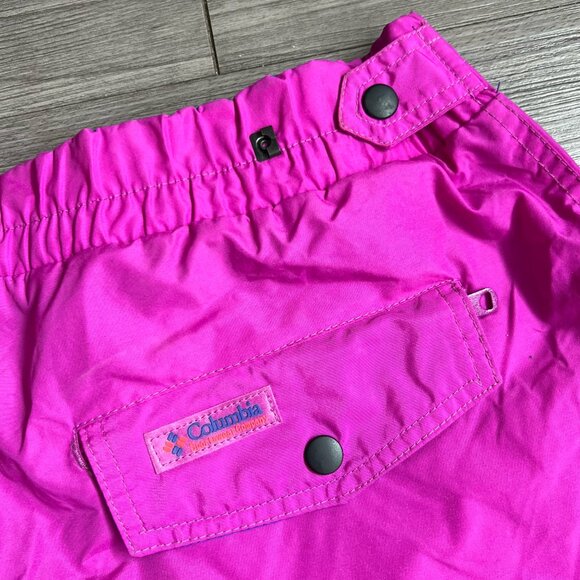 Vtg 90s Columbia Womens Insulated Snow Pants Skiing Magenta Size XL - Picture 3 of 4
